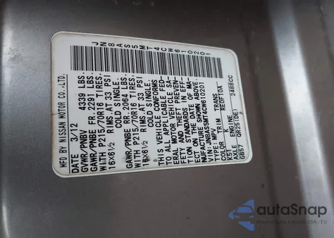 2012 Nissan Rogue S z USA, uszkodzony, nr VIN JN8AS5MT4CW610201